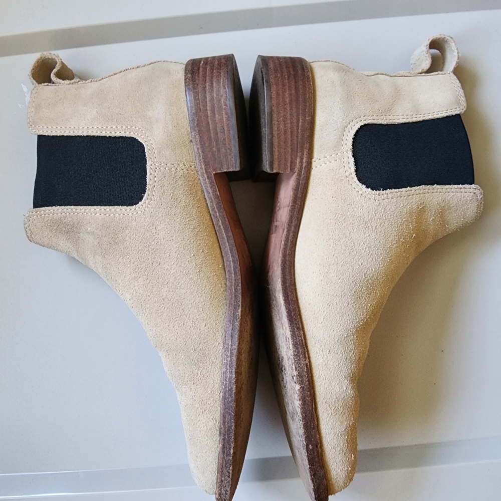 Madewell Tan Suede Ankle Boots - Picture 3 of 8